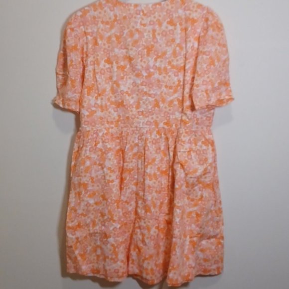 BP. CORAL Floral  Print Fit & Flare Minidress - Picture 9 of 11